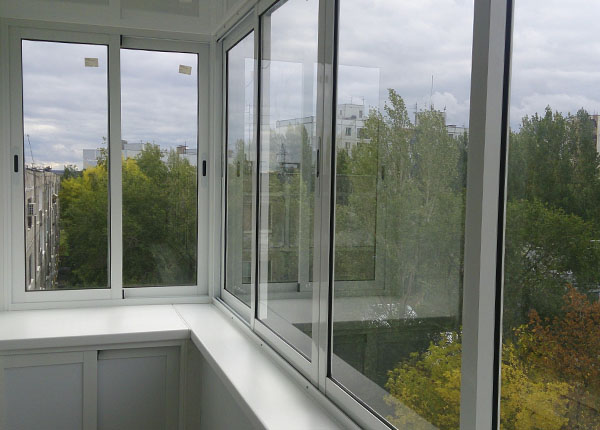 Холодное остекление балкона алюминиевым профилем в Котельниках